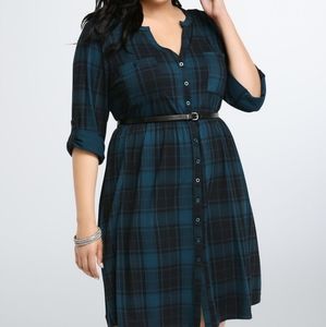Torrid plaid dress